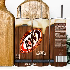 A&W Root Beer 20 Oz Skinny Sublimated Tumbler